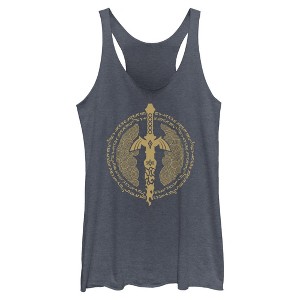 Women's Nintendo The Legend of Zelda: Tears of the Kingdom Master Sword Icon Racerback Tank Top - 1 of 4