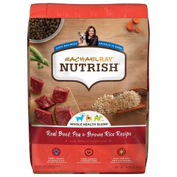Rachael Ray Nutrish Real Beef, Pea & Brown Rice Recipe Adult Super Premium Dry Dog Food - 14lbs