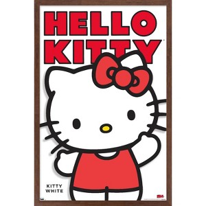 Trends International Hello Kitty - Kitty White Feature Series Framed Wall Poster Prints - 1 of 4