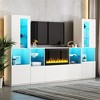 NicBex TV Stand Electric Fireplace TV Stand Modern Entertainment Center with 2 Cabinets for TVs up to 78" for Living Room, Bedroom - 2 of 4
