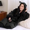 Catalonia Woman Fleece Blanket Hoodie Sweatshirt, Oversized Wearable Blanket for Adults and Teen, Gift for Her, Gift for Him - 2 of 4