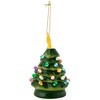 Northlight LED Lighted Mini Retro Christmas Tree with Gold Star Ornament - 5.25" - Green - 4 of 4