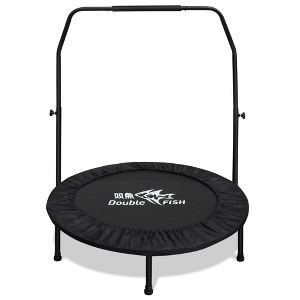 Jump Into Fun Adjustable Foam Handle Mini Trampoline, Various height adjustments Handle,Easy To Assemble And Waterproof For Workouts Eas - 1 of 4