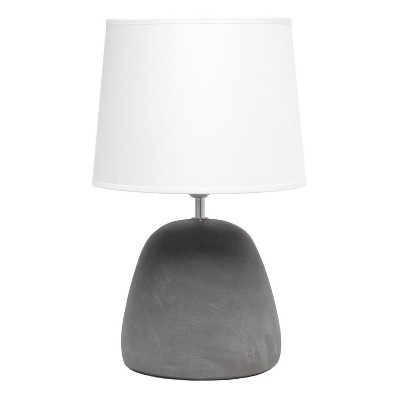 Photo 1 of ***not exact*** Round Concrete Table Lamp with Shade White - Simple Designs