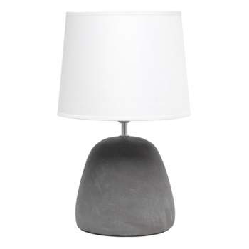 Round Concrete Table Lamp with Shade - Simple Designs