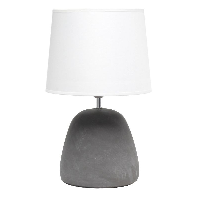Round Concrete Table Lamp with Shade - Simple Designs, 1 of 9