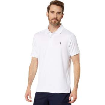 U.S. Polo Assn. Men's Short Sleeve Classic Fit Solid Stretch Polo Shirt