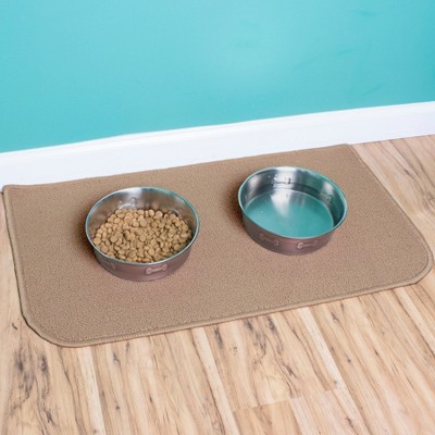 Beige 18" x 30" Stain-Resistant Non-Slip Accent Rug