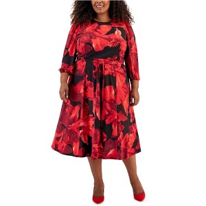 Kasper Womens Floral Midi Dress - 1 of 1