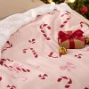 Flannel Christmas Throw Blanket for Couch, Christmas Decorations Gifts for Women, Warm Throw Blanket. - 3 of 4