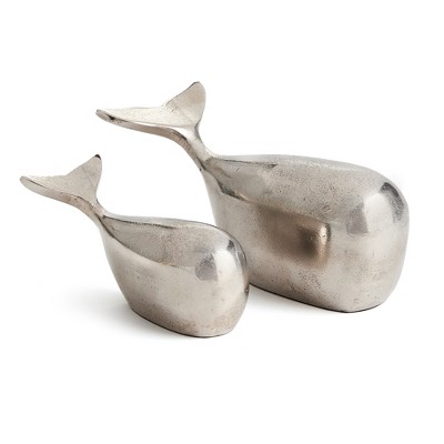 Plum & Post Moby Sculptures, Set Of 2