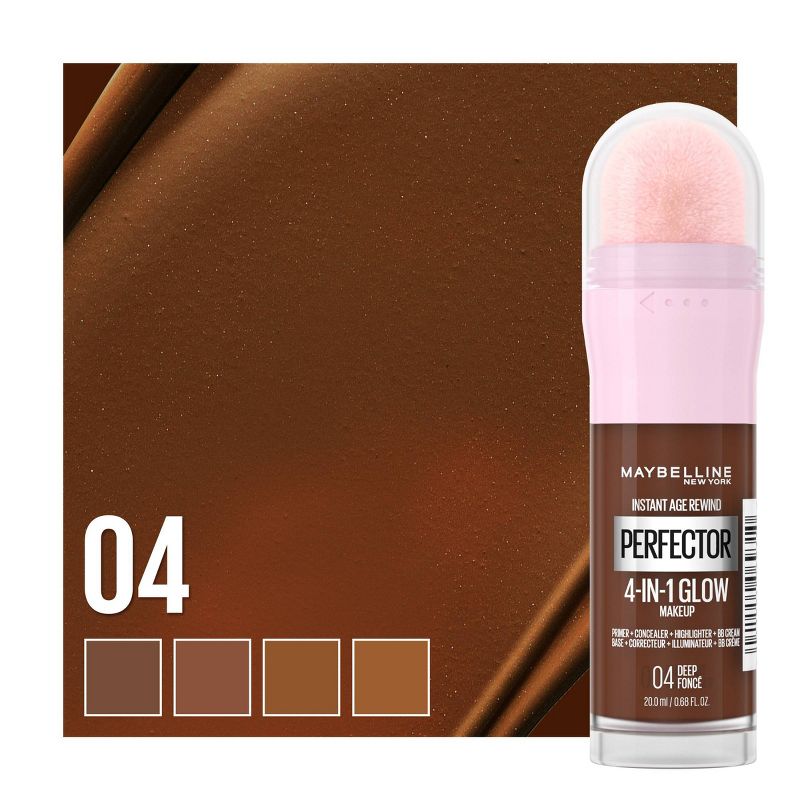 Maybelline Instant Age Rewind Instant Perfector 4-in-1 Glow Foundation Makeup - 0.68 fl oz, 6 of 10