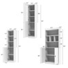 Famapy Combination Living Room Display Cabinet Tempered Glass Display Cabinet Storage Solutions - 2 of 4