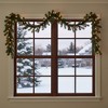 Northlight 9' x 12" Green Pre-Lit Beaver Pine Artificial Christmas Garland, Clear Lights - 3 of 4