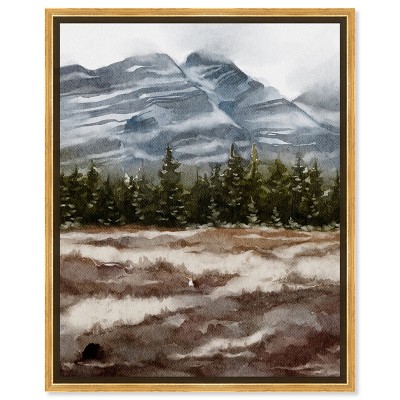 Art Remedy February Rocks Landscape Wall Art Framed