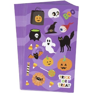 Juvale 720 Pieces Small Halloween Stickers for Kids, Candy Bags, Trick-or-Treat Buckets, Favors, 20 Designs, 36 Sheets - 1 of 4