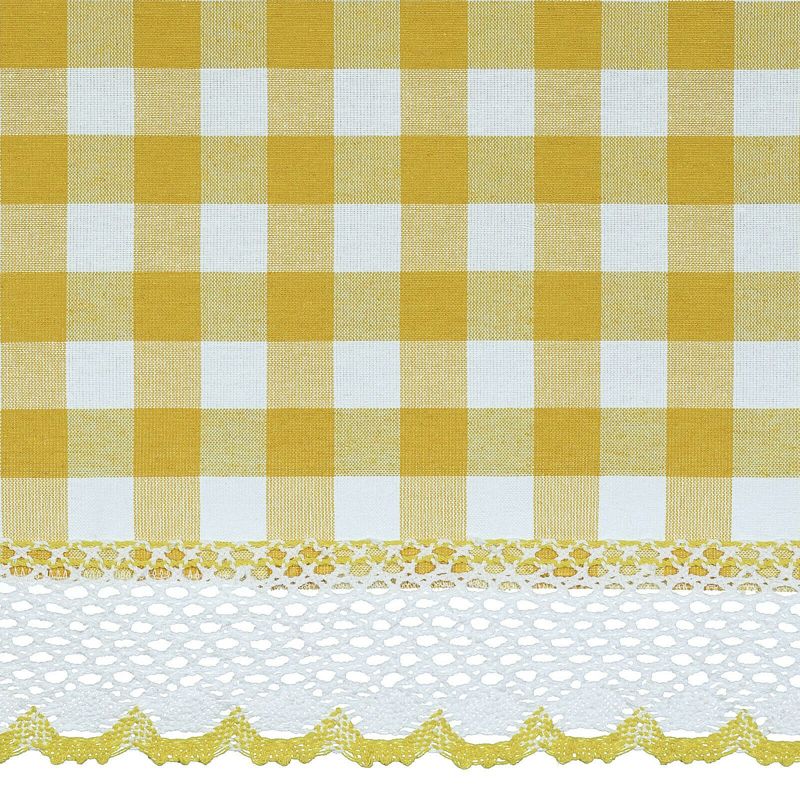 Kate Aurora Country Farmhouse Plaid Buffalo Check Stain & Spill Proof Fabric Tablecloths, 1 of 7