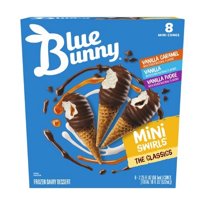 Blue Bunny Mini Swirls Variety Pack- Classics - 8ct