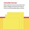 School Smart Folding Bristol Board, 12 x 18 Inches, Canary, Pack of 100 - 3 of 4