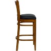 Emma and Oliver Vertical Slat Back Wooden Restaurant Dining Barstool - image 4 of 4