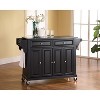HomeStock  Full Size Granite Top Rolling Kitchen Island Storage Cart, Microwave Stand, Spice Rack, Black - 2 of 4