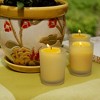LumaBase Citronella Votive Candles in Frosted Glass Holders - Set of 12 - 3 of 4