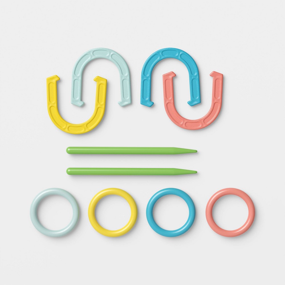 Ring Toss and Horseshoe Play Set 10pc - Sun Squad™