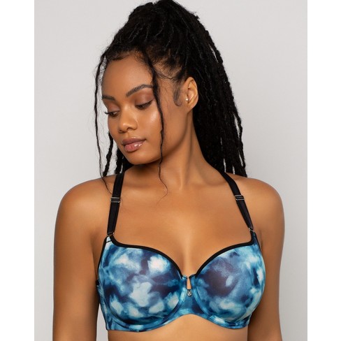 Curvy Couture Women's Tulip Smooth T-shirt Bra Floral Wash 42h : Target