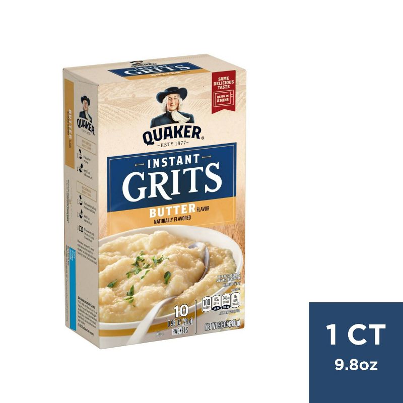 Quaker Instant Grits Butter - 10ct/9.8oz, 1 of 6
