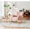 RUVALINO Baby Bouncers and Rockers, Leisure Sofa Chair, Baby Rocker Chair, Kids Arm Chair for Nursery or Playroom, Pink,33.3”*30.3”*34.7" - 3 of 4