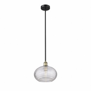Ithaca - 1 Light Stem Hung Mini Pendant In Industrial Style-10.25 Inches Tall and 12 Inches Wide - 1 of 1