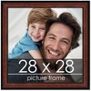 PosterPalooza | Square Decor Brown Picture Frame - UV Acrylic, Foam Board Backing, Hanging Hardware - 2 of 4