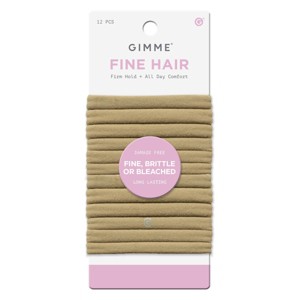 Gimme Beauty Fine Hair Tie Bands - 12ct
 - 1 of 4