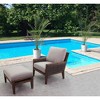 Courtyard Casual Bermuda FSC Teak 2 pc Club Chair and Ottoman Set  Includes:  One Club Chair and One Ottoman - 2 of 4