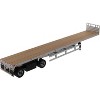 53' Flat Bed Trailer Silver 
