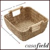 Casafield Water Hyacinth Seagrass Oval Storage Basket Sets with Wooden Handles, Woven Nesting Bin Organizers - 4 of 4