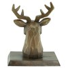 Northlight Set of 2 Brown Reindeer Head Christmas Stocking Holders 5.75" - 3 of 4