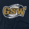 Georgia Southwestern State University Distressed Primary Logo Kids T-Shirt For Youth Navy - 2 of 4