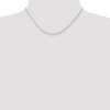 Black Bow Jewelry 1.3mm 14k White Gold Diamond Cut Solid Wheat Chain Necklace - 2 of 4