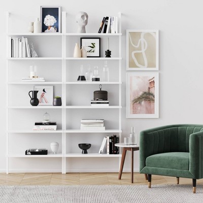 Theo Ladder Bookcase - Matte White - Thumbnail 2