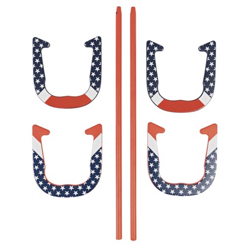 Set Paddle Ball Patriottico Triumph Sports - Rally Birdie Con Uccelli A Elica - 2 Pale, 4 Birdie (piume Lunghe/corte) E Borsa - 2