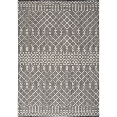 Nourison Positano Moroccan Trellis Flatweave Low Pile Indoor Outdoor ...