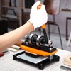 VEVOR Leather Cutting Machine, 7.1 x 3.9 in Embossing Plate Manual Die Cutter, 0.47 in Pressure Stroke Dual Guide Shafts Die Cut Machine, Black - 2 of 4
