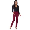 Rekucci Women's Pull-On Straight Leg Pants with Pockets & Tummy Control – Office Workwear Stretch Trousers - 4 of 4