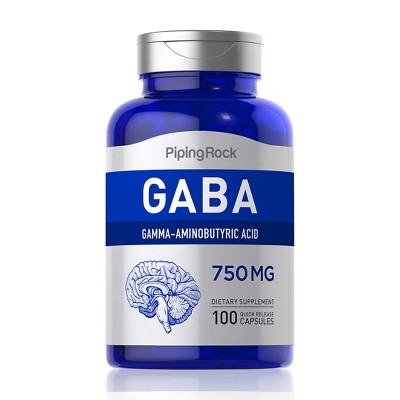 Piping Rock GABA 750mg | 100 Capsules