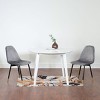 NicBex Round Dining Table Set for 4 Morden Dining Room Table with 4 Velvet Chairs and MDF Tabletop for Dining Room - 2 of 4
