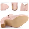 Perphy Women's Platform Round Toe Chunky High Heels Ankle Boots - 3 of 4