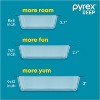 3-Pack Glass Baking Dish Set With BPA-Free Lids, Rectangular Glass Bakeware, Dishwasher, Microwave, Freezer - 2 of 4