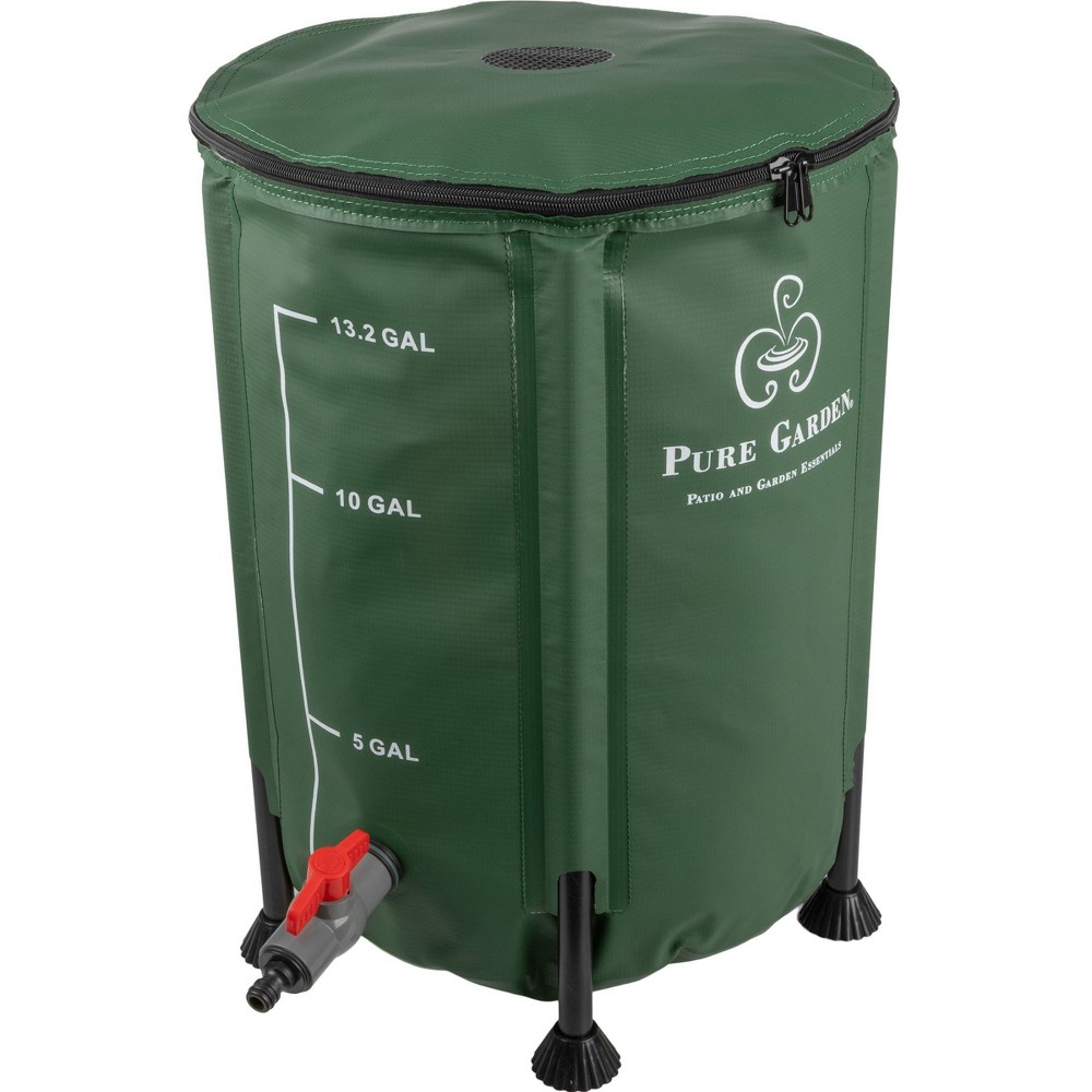 Photos - Garden & Outdoor Decoration Pure Garden 13.2gal Collapsible Portable Rain Barrel