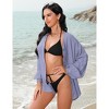 Clearlove Women Swimsuit Coverup Shirt Dress Button Down Cover Up Beachwear - 2 of 4